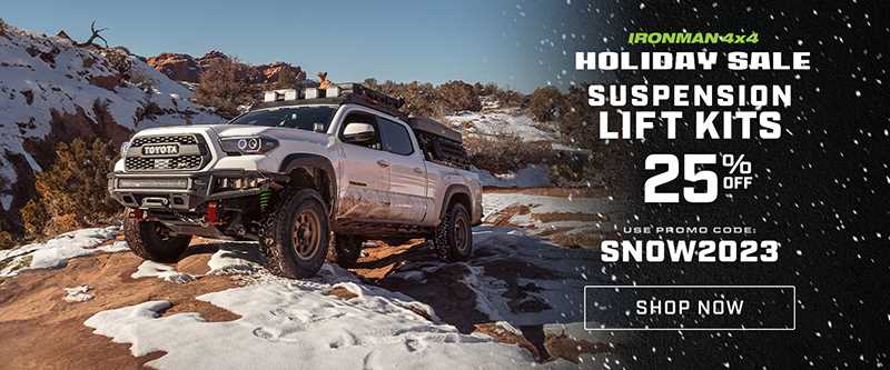 Special Holiday Sale on Ironman 4x4 Lift Kits Going on at Ironman 4x4 Colorado!